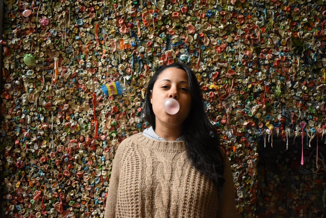 gum wall - seattle girls trip