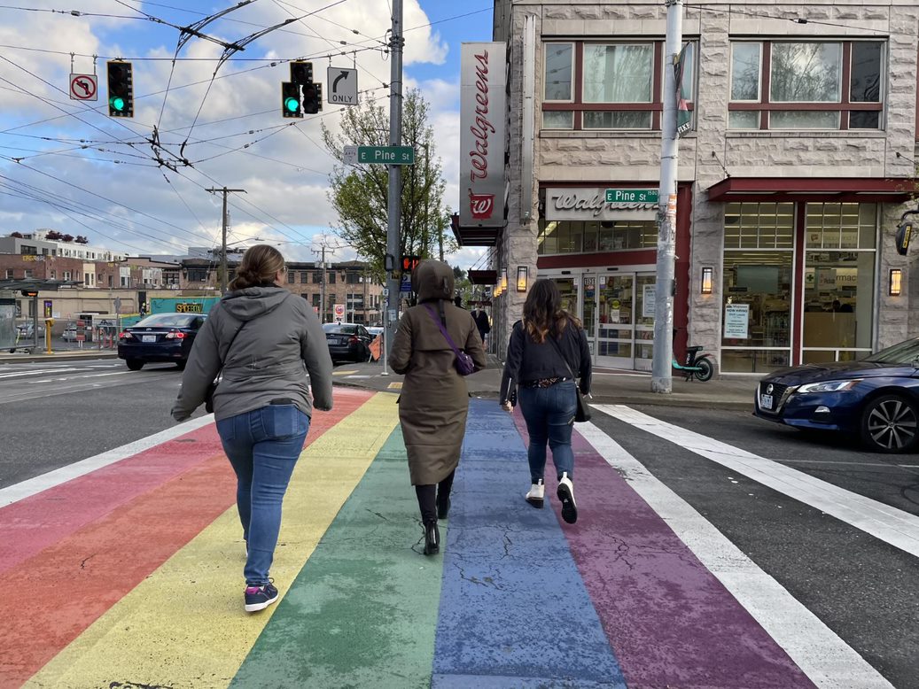 rainbow road capitol hill - seattle girls trip