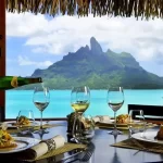 bora bora overwater bungalows - dining